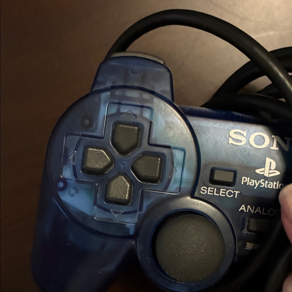 Sony Transparent Blue Controller - Picture 3 of 4